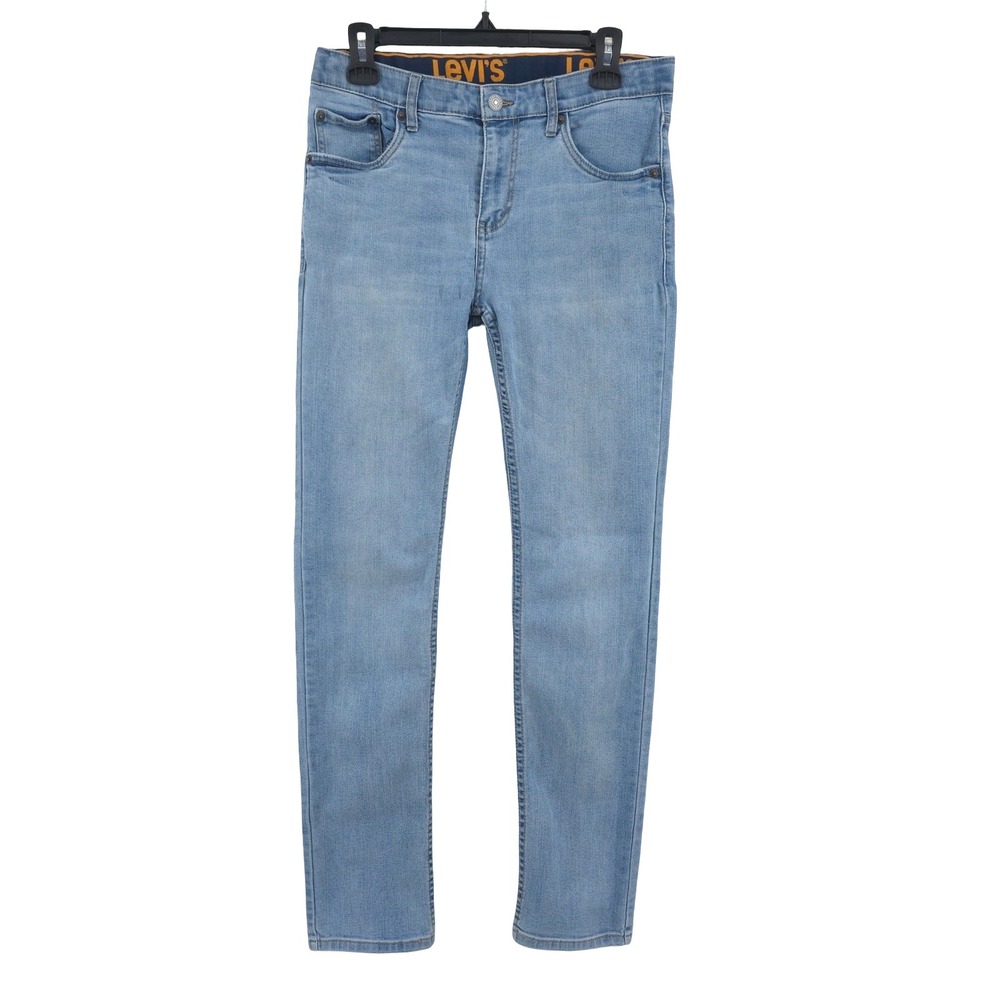 Levis Jeans 510 Straight Mid Rise Light Wash Classic Blue Mens 18